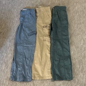 Kids Casual Pants Set - Blue, Tan, Grey
